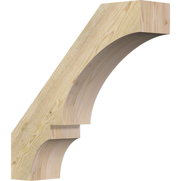 Ekena Millwork 6"W x 24"D x 24"H Balboa Rough Sawn Knee Brace, Douglas Fir BRC06X24X24BOA00RDF - main